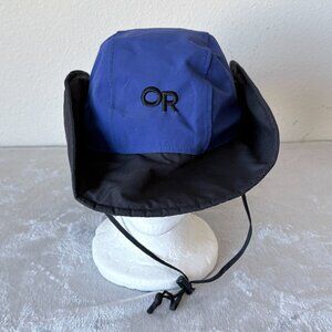 Outdoor Research Men Seattle Sombrero Hat Sz L Gore Tex Blue Boonie Snow Rain US